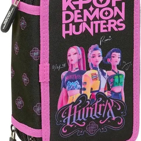 Estojo Triplo K-Pop Demon Hunters 37 Peças