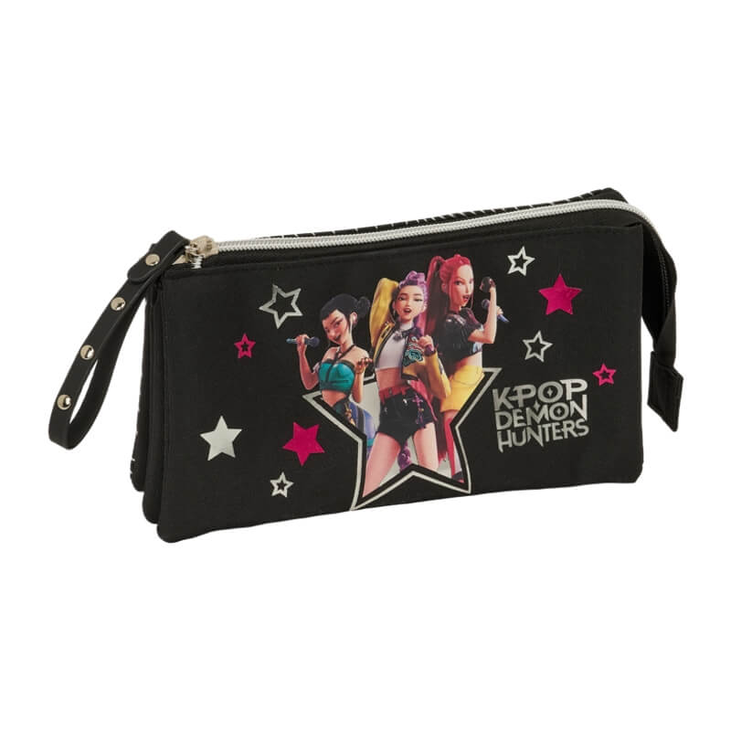 Estojo Escolar Triplo K-Pop