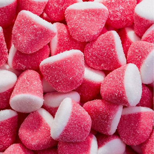 Strawberry kisses with sugar