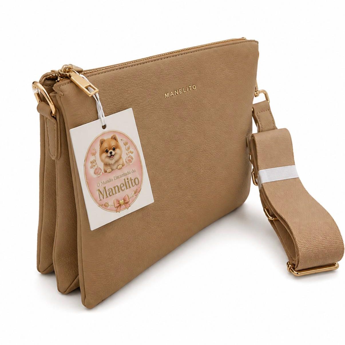 👜 MALA DE SENHORA BEGE