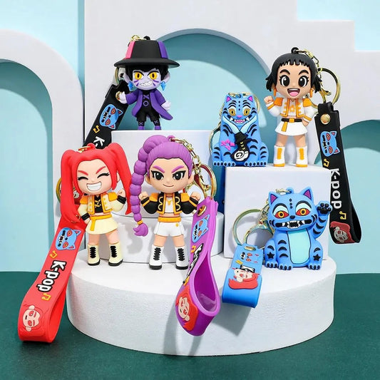 Porta-Chaves K-Pop com Personagem 3D