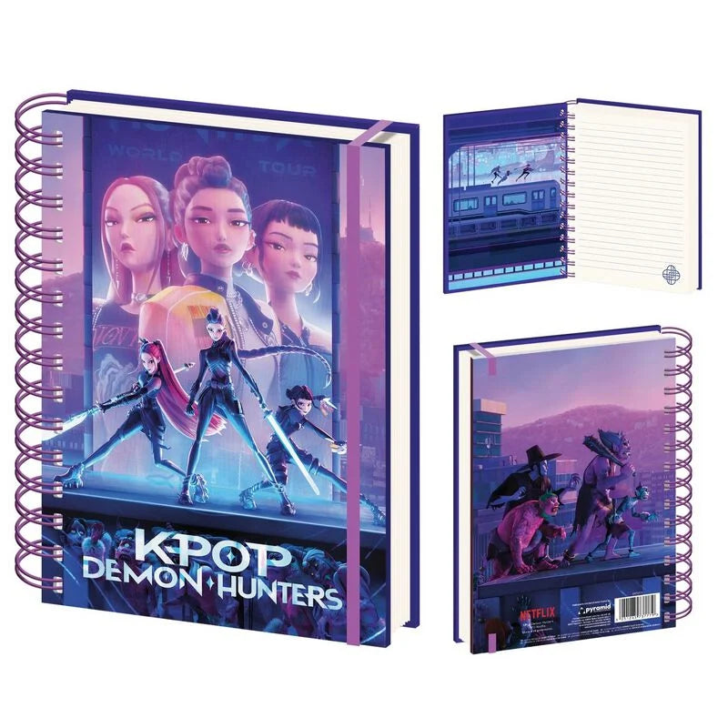 Caderno Espiral Capa Dura Guerreiras do K-Pop
